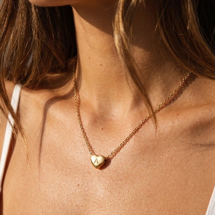 Collar Inicial de Corazón - Lovia