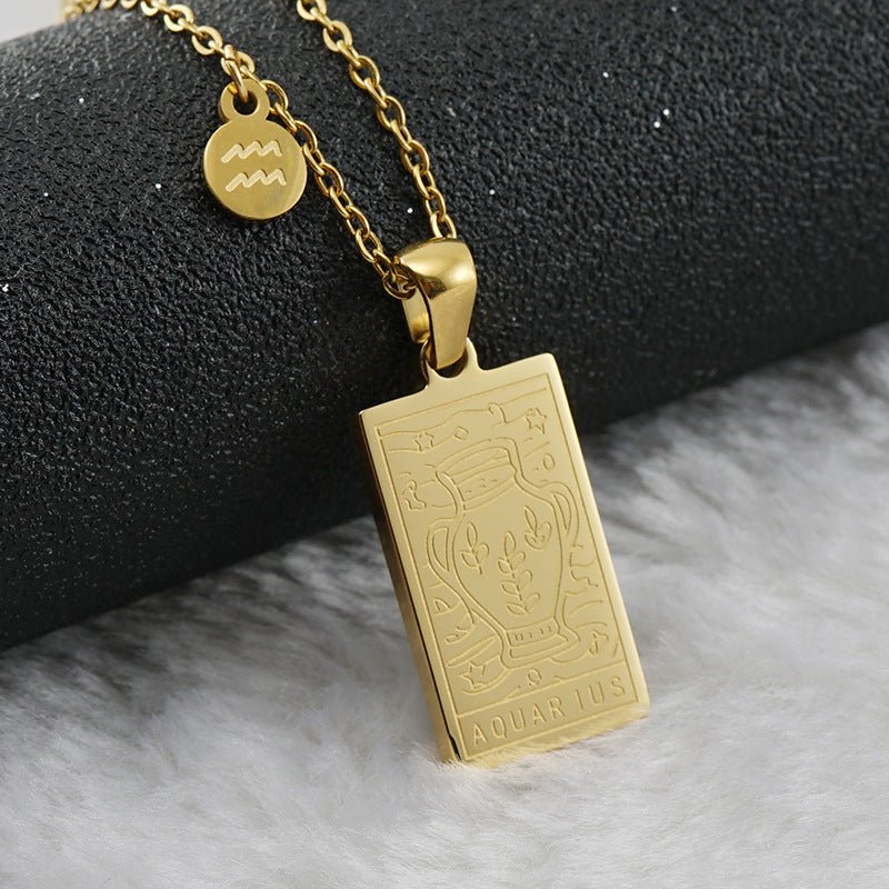 Collar Placa Zodiaco - Lovia
