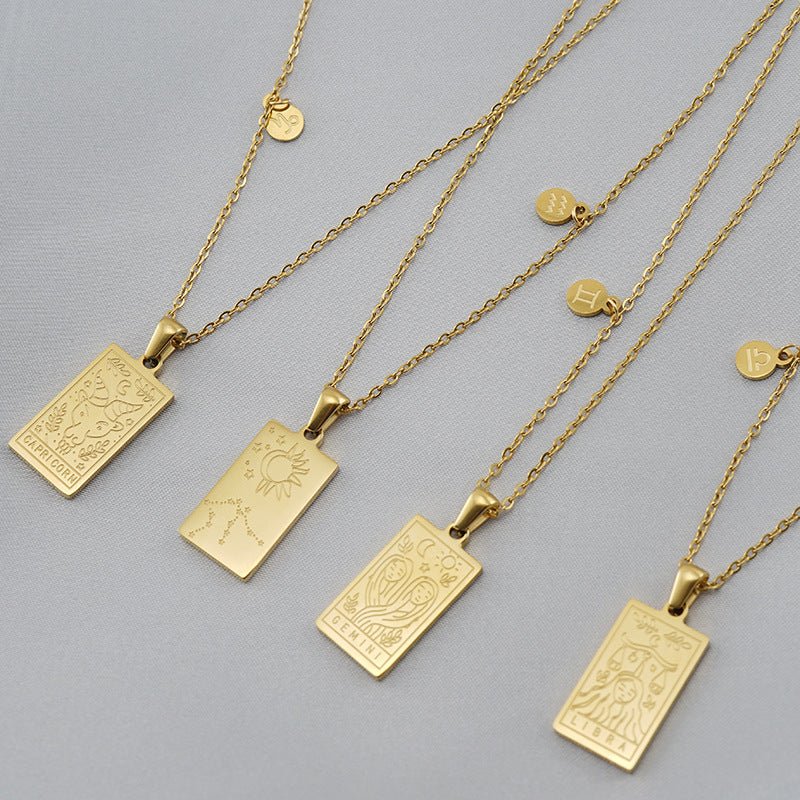 Collar Placa Zodiaco - Lovia