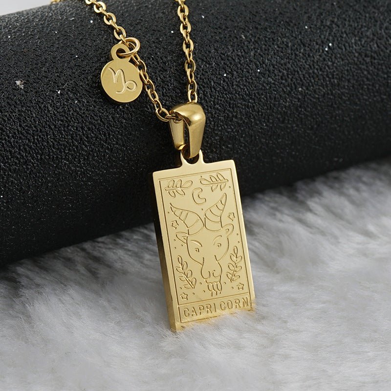 Collar Placa Zodiaco - Lovia
