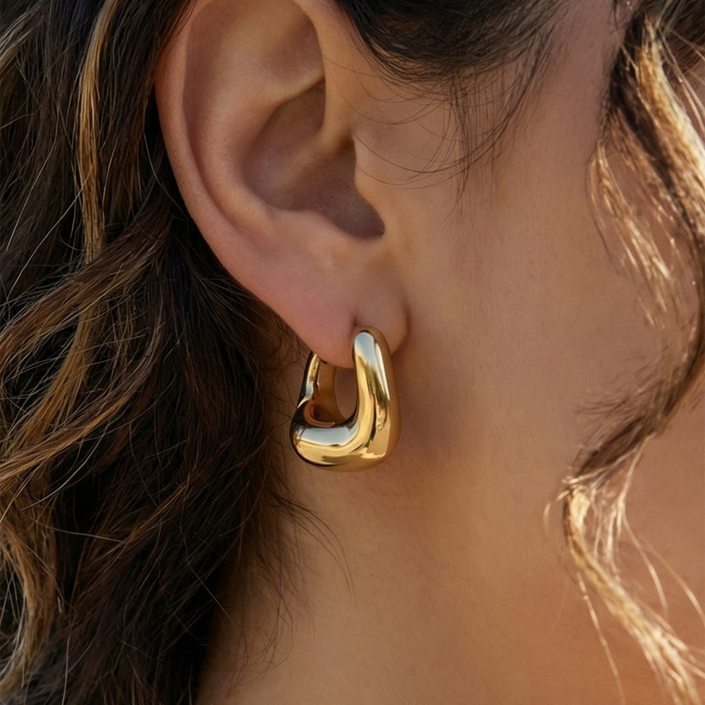 Aretes Aro Ovalado