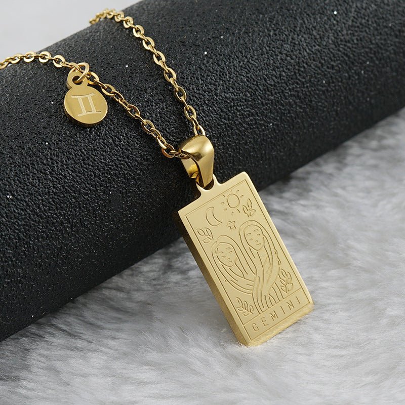 Collar Placa Zodiaco - Lovia