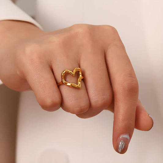 Anillo Corazón Calado