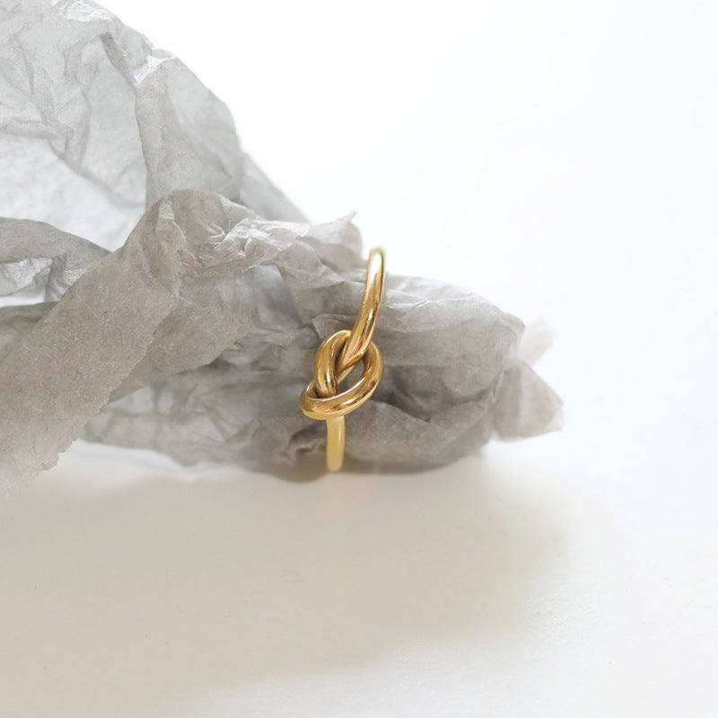 Anillo Corazón Nudo de Amor