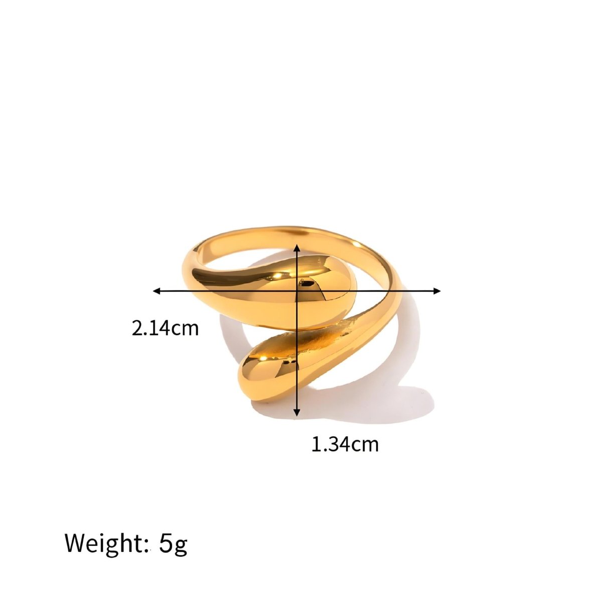 Anillo Abierto Gota - Lovia