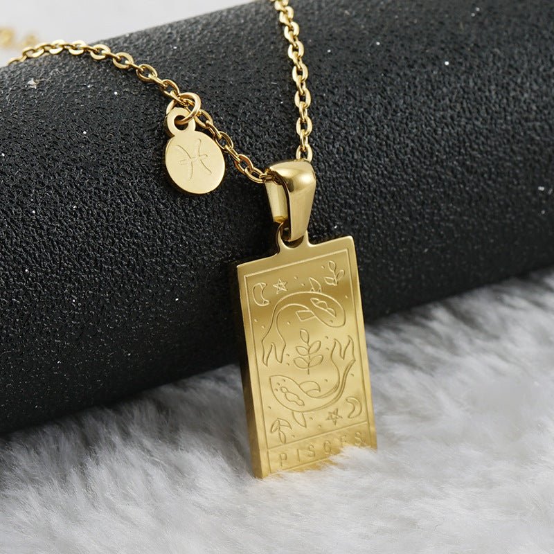 Collar Placa Zodiaco - Lovia