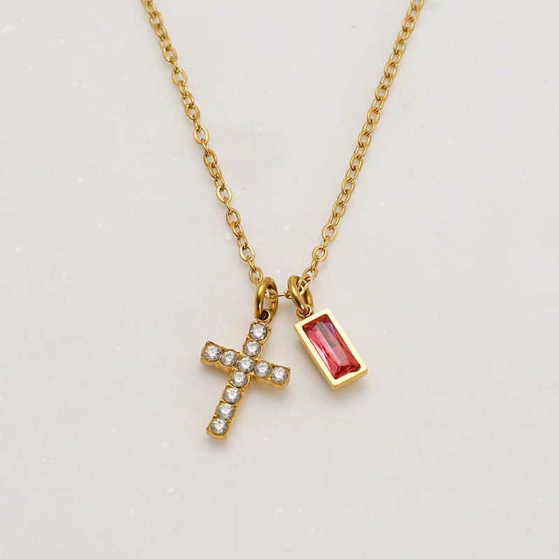 Collar Cruz Birthstone - Lovia