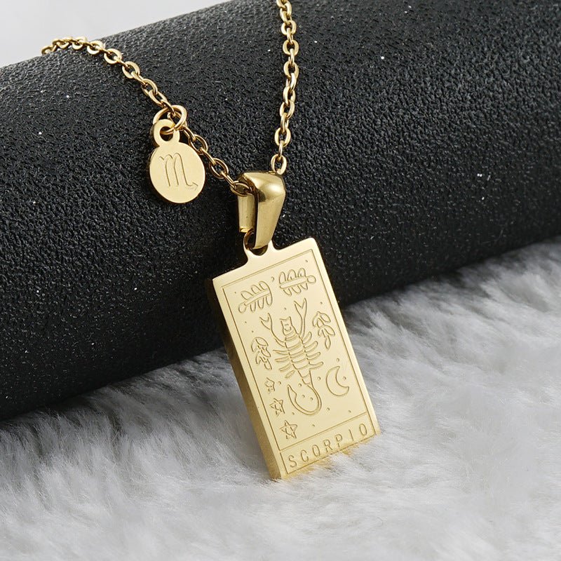 Collar Placa Zodiaco - Lovia
