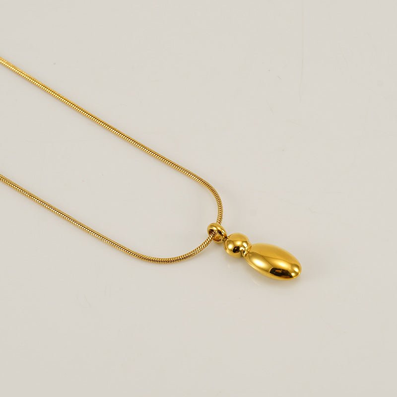 Collar Letra Burbuja Gold - Lovia