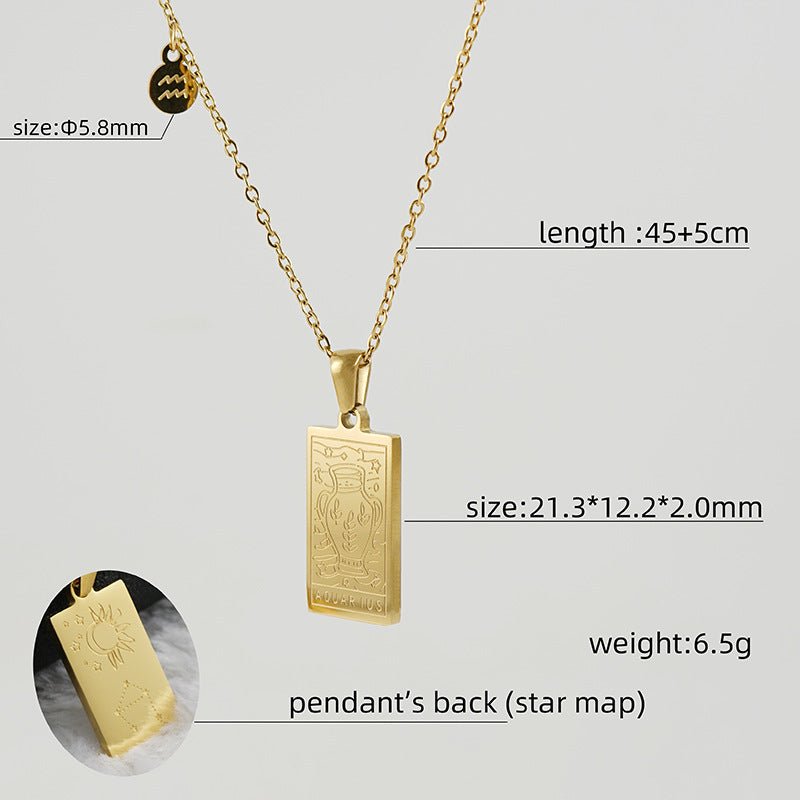 Collar Placa Zodiaco - Lovia