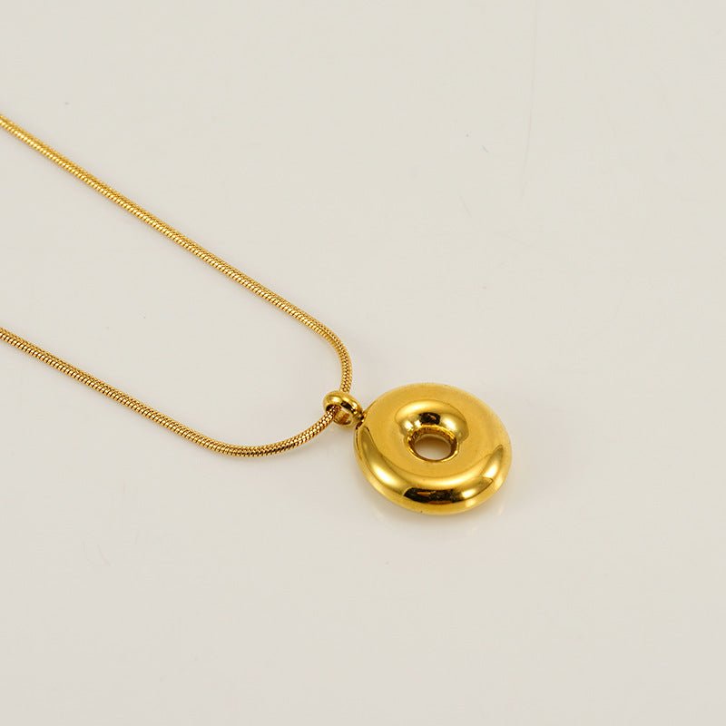 Collar Letra Burbuja Gold - Lovia