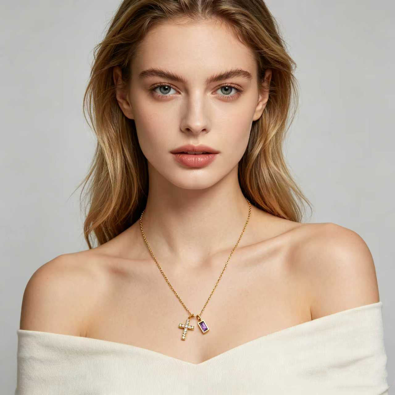 Collar Cruz Birthstone - Lovia