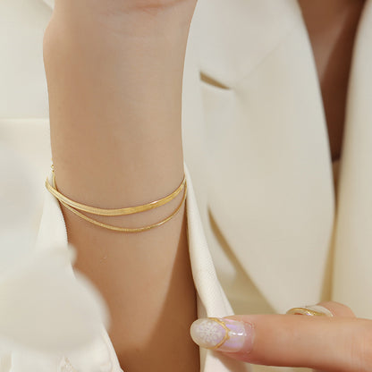 Pulsera Doble Cadena Waterproof