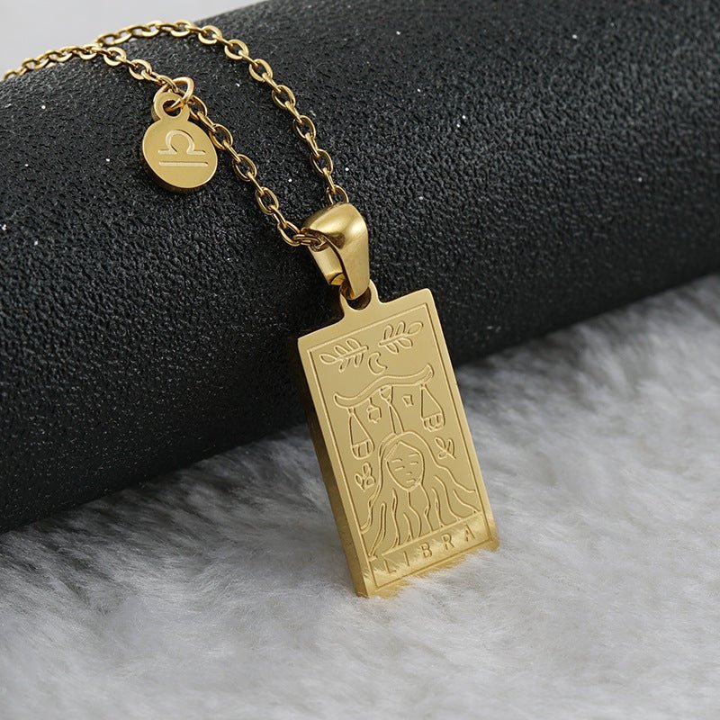 Collar Placa Zodiaco - Lovia