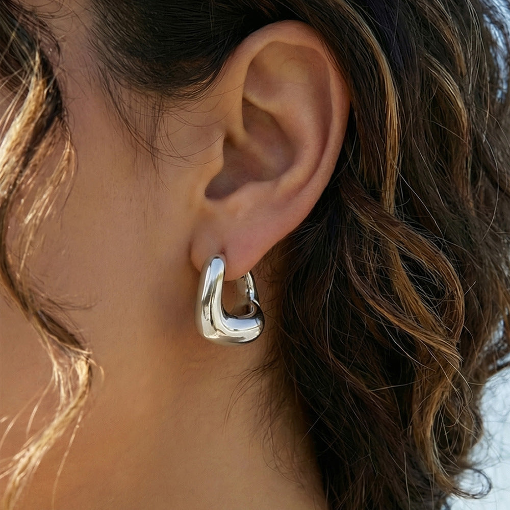 Aretes Aro Ovalado
