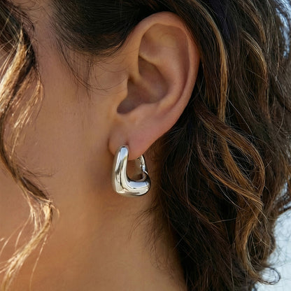 Aretes Aro Ovalado