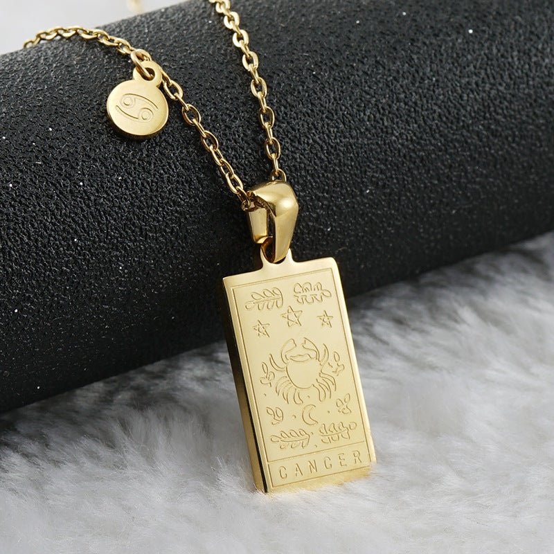Collar Placa Zodiaco - Lovia