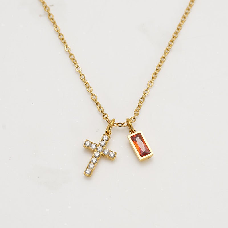 Collar Cruz Birthstone - Lovia