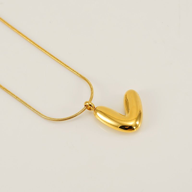 Collar Letra Burbuja Gold - Lovia