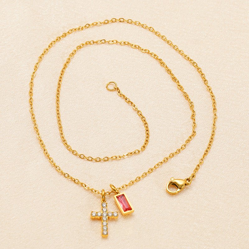 Collar Cruz Birthstone - Lovia