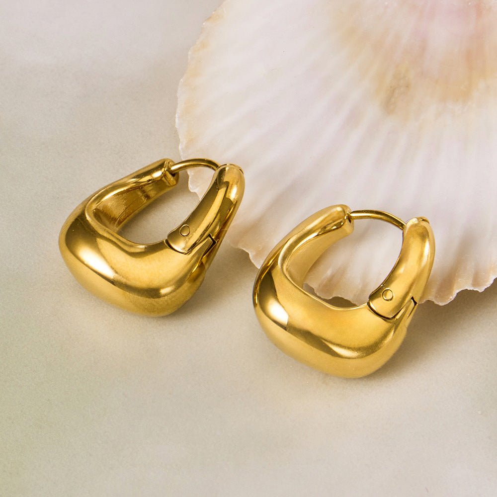 Aretes Aro Ovalado