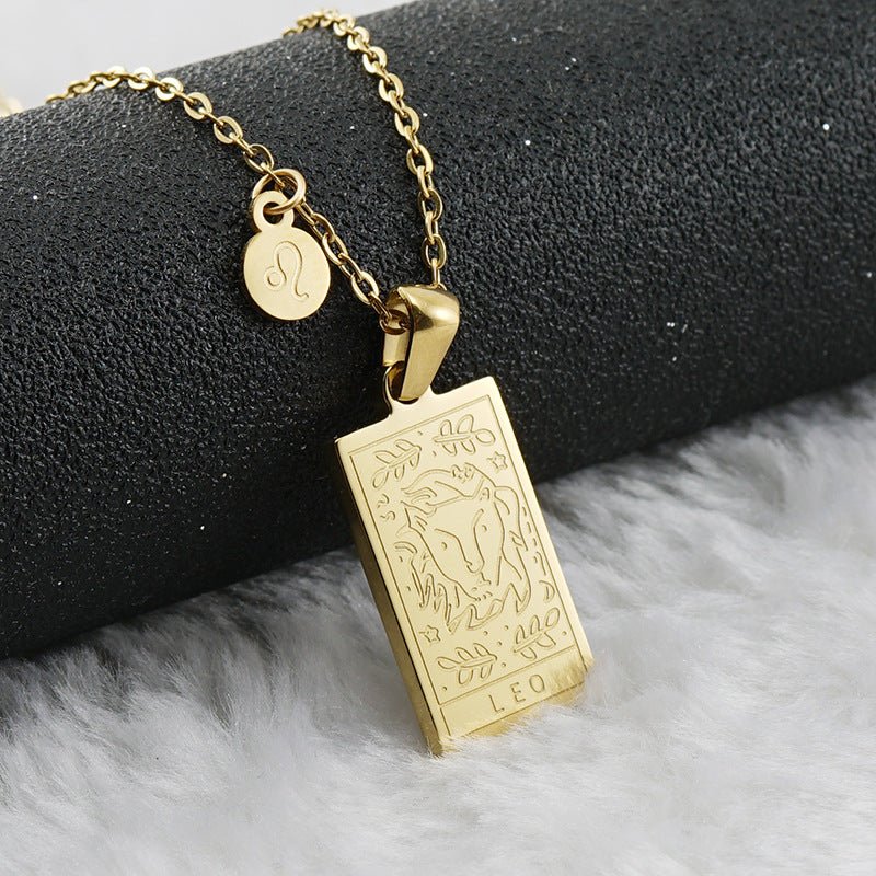 Collar Placa Zodiaco - Lovia