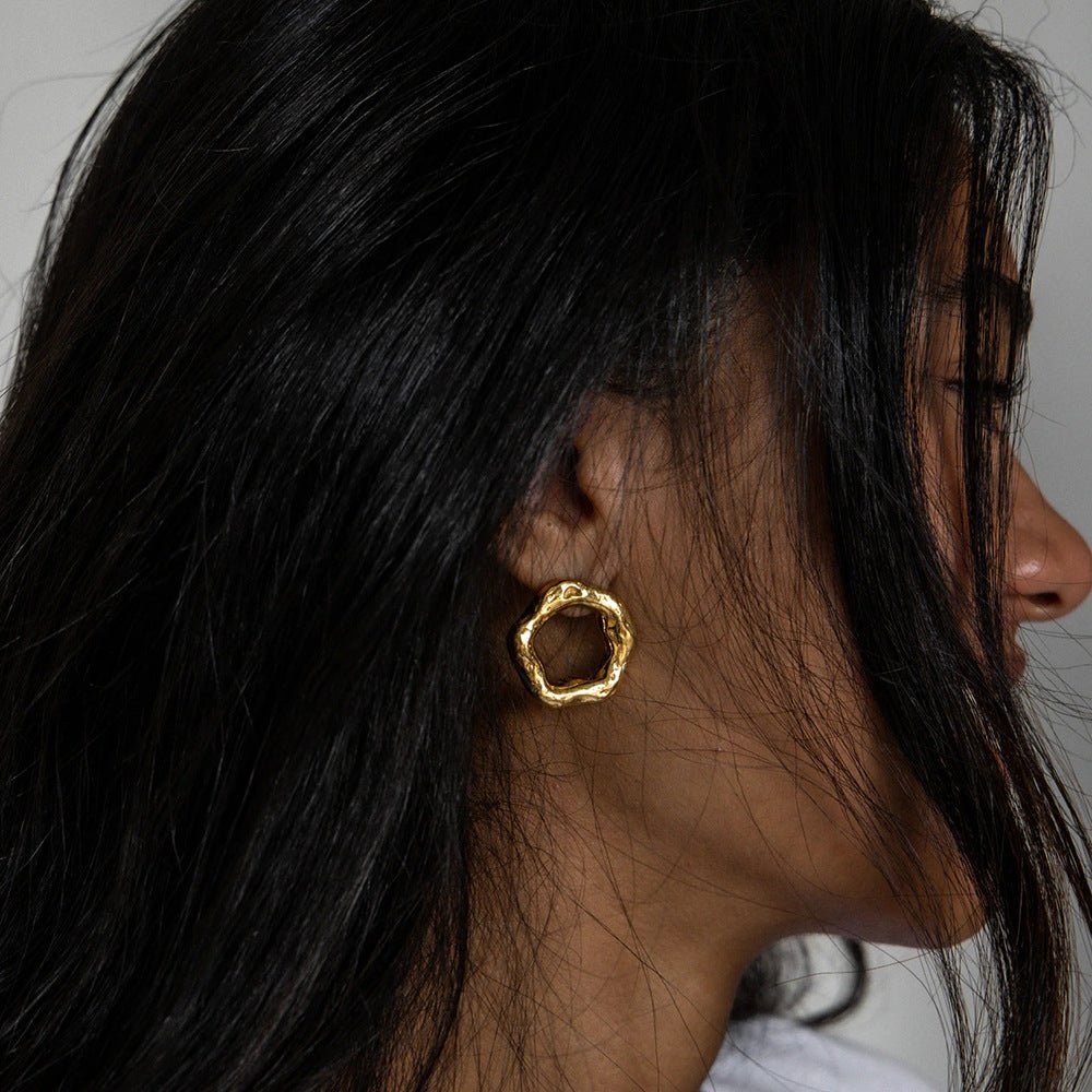 Pendientes Aro Texturizado - Lovia