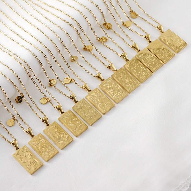 Collar Placa Zodiaco - Lovia
