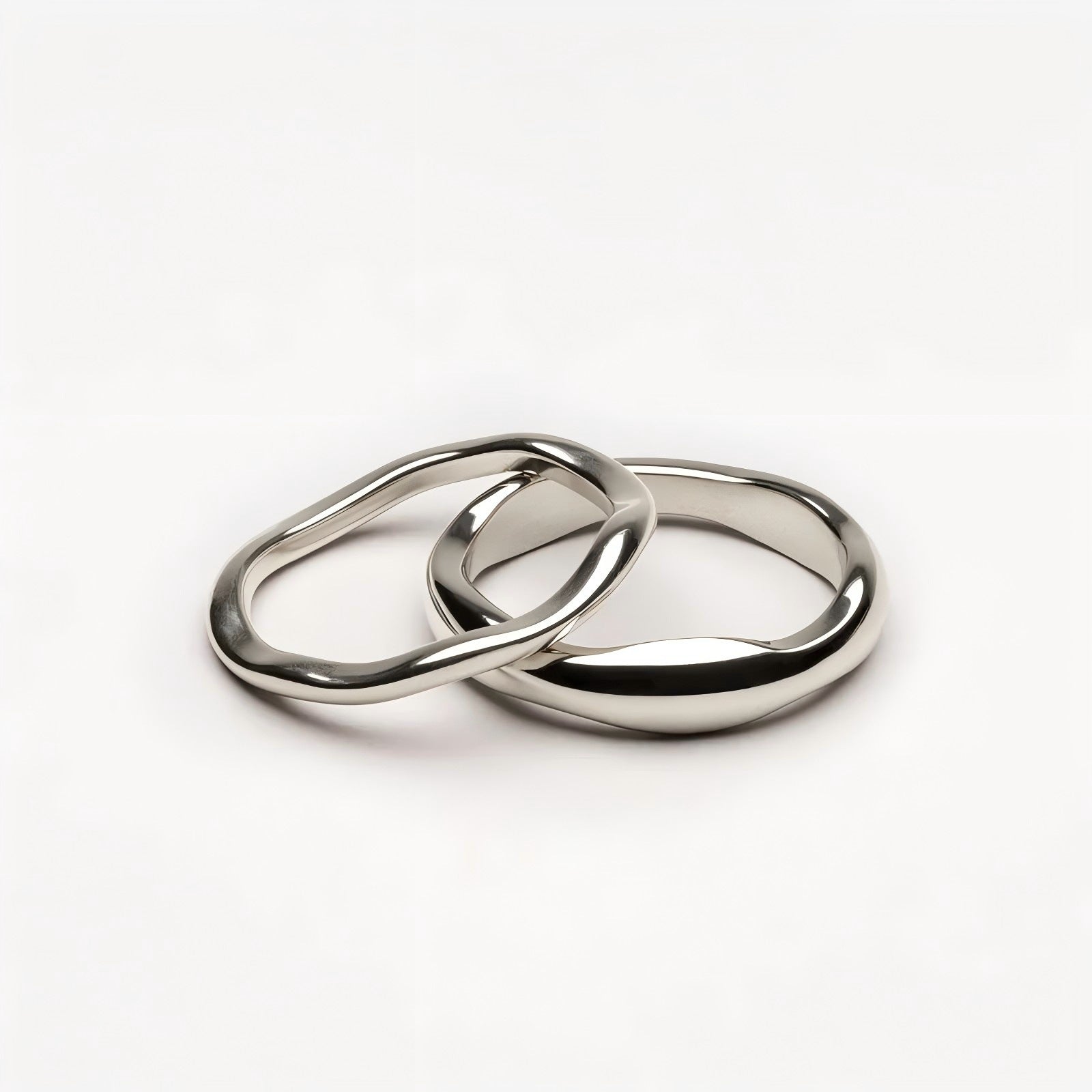 Anillo Doble Capa Ondulado