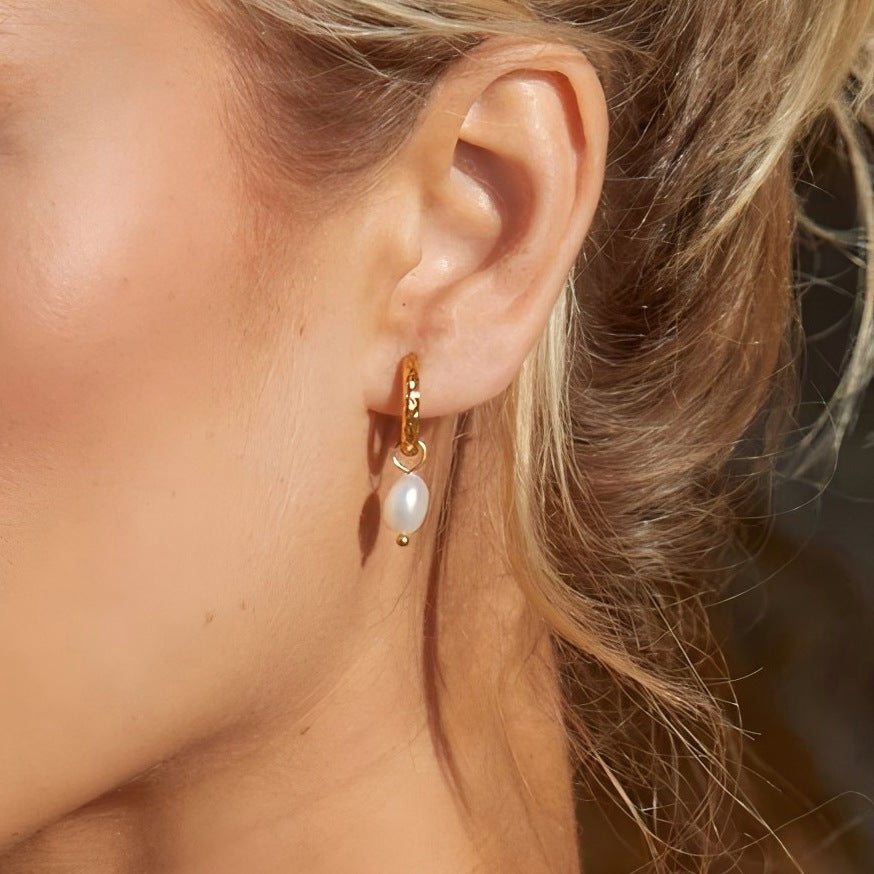 Aretes Perla Orgánica