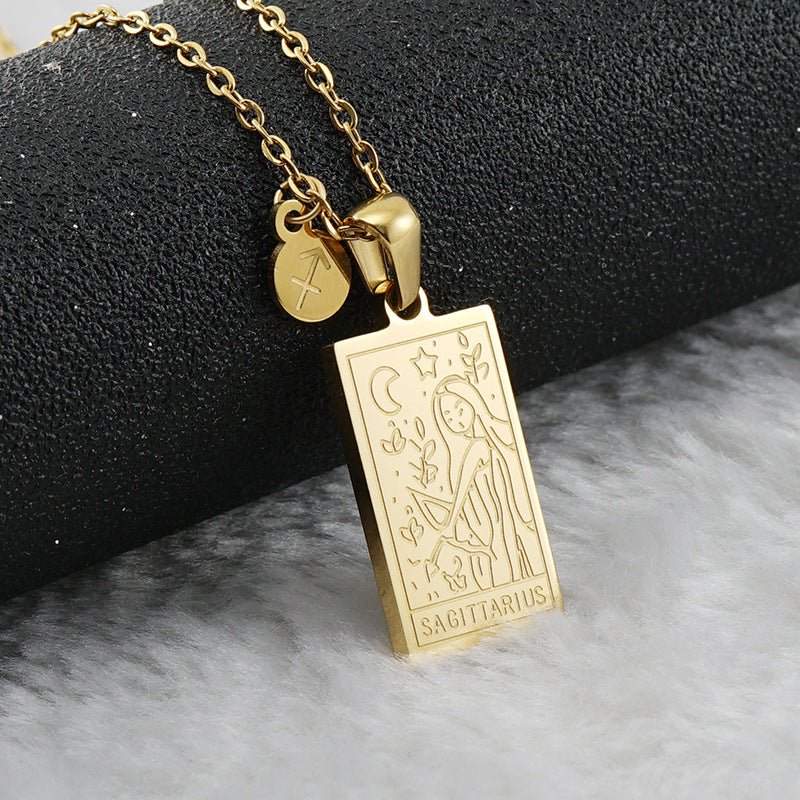 Collar Placa Zodiaco - Lovia