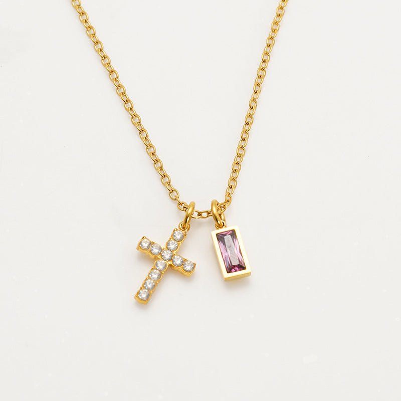 Collar Cruz Birthstone - Lovia