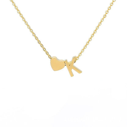 Collar Letra Corazón