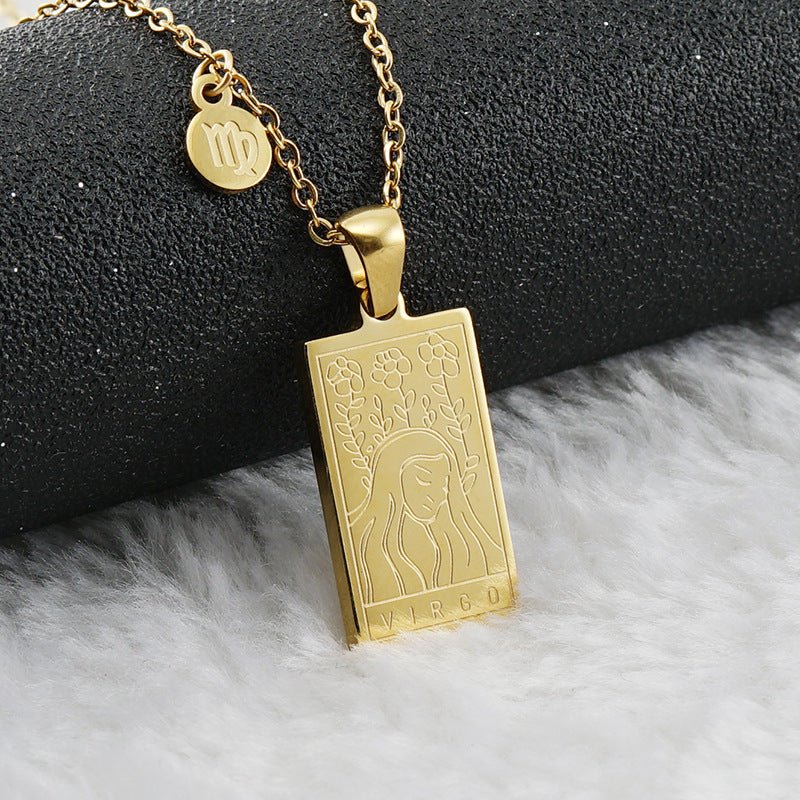 Collar Placa Zodiaco - Lovia