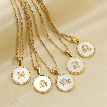 Collar Zodiaco White Nácar