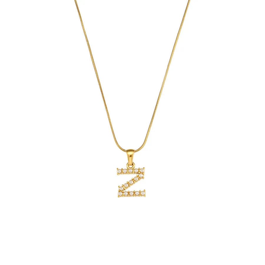Collar Letra Perlas - Lovia