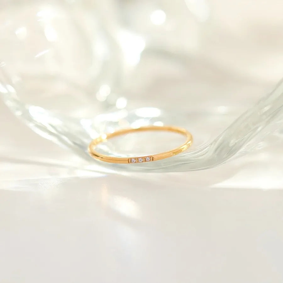 Anillo Circón Minimalista