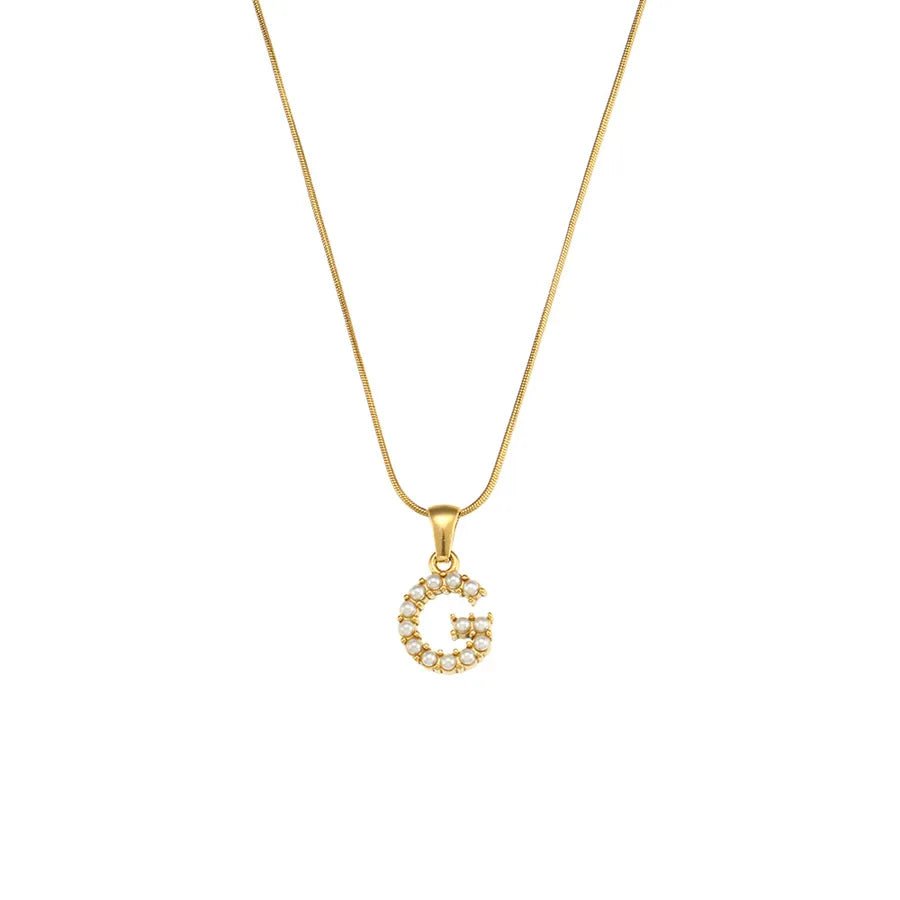 Collar Letra Perlas - Lovia