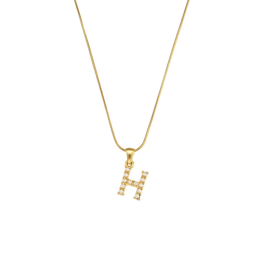 Collar Letra Perlas - Lovia