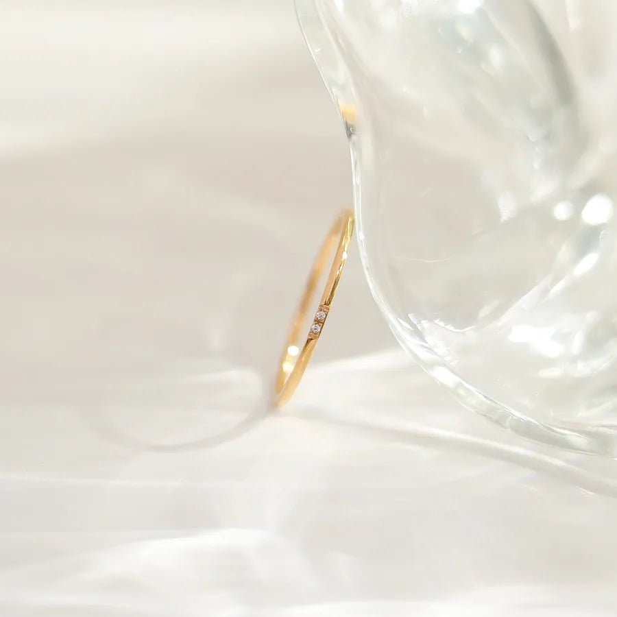 Anillo Circón Minimalista - Lovia