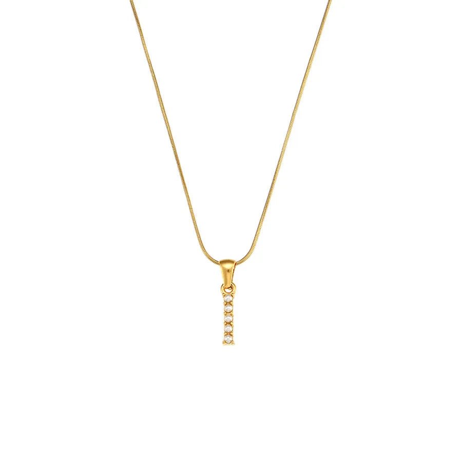 Collar Letra Perlas - Lovia