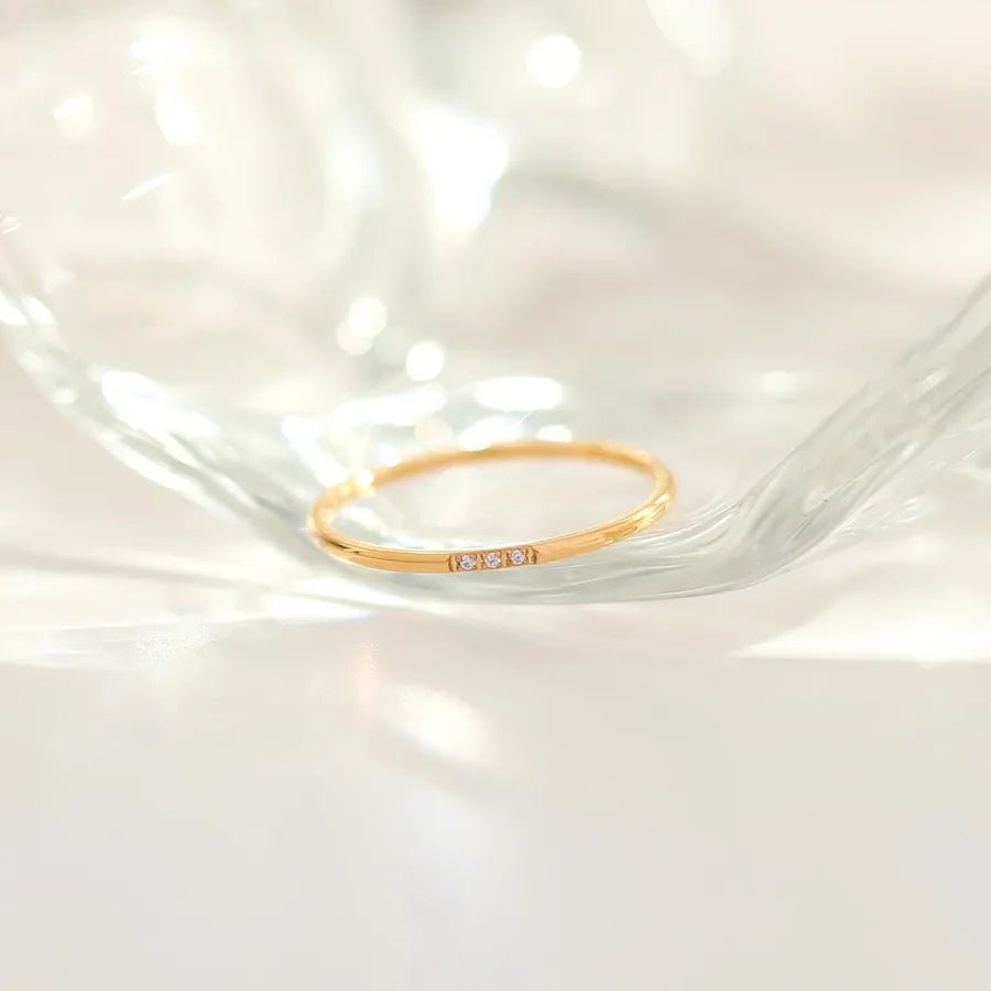 Anillo Circón Minimalista - Lovia