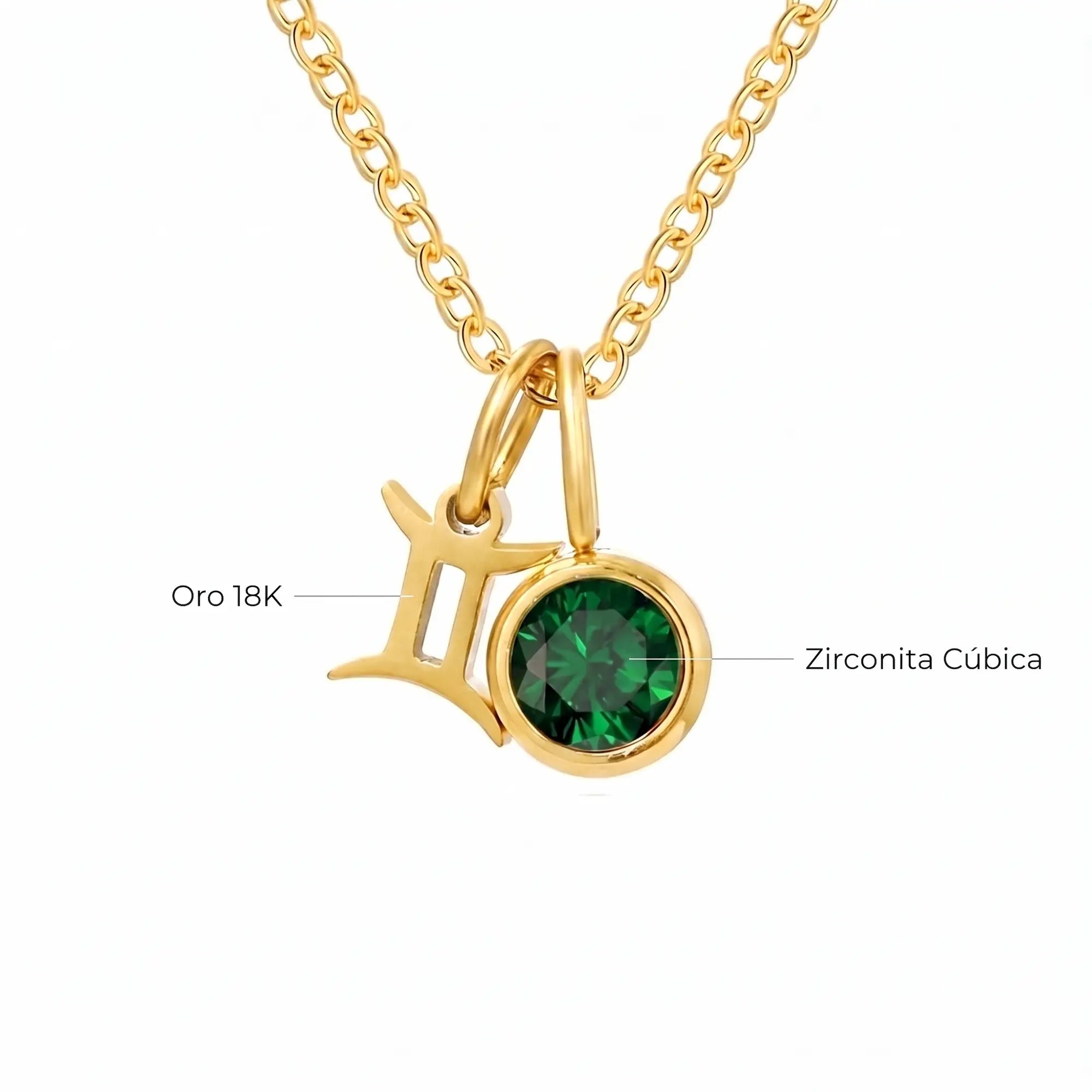Collar Zodiaco Piedra Waterproof