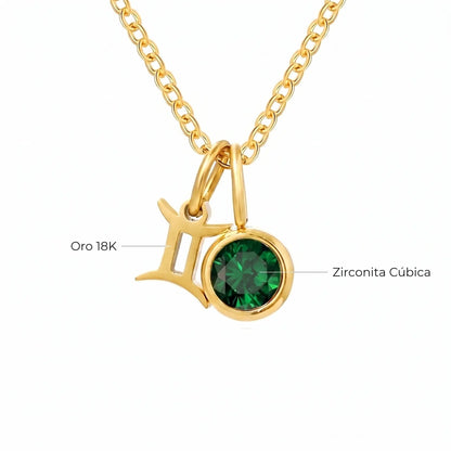 Collar Zodiaco Piedra Waterproof