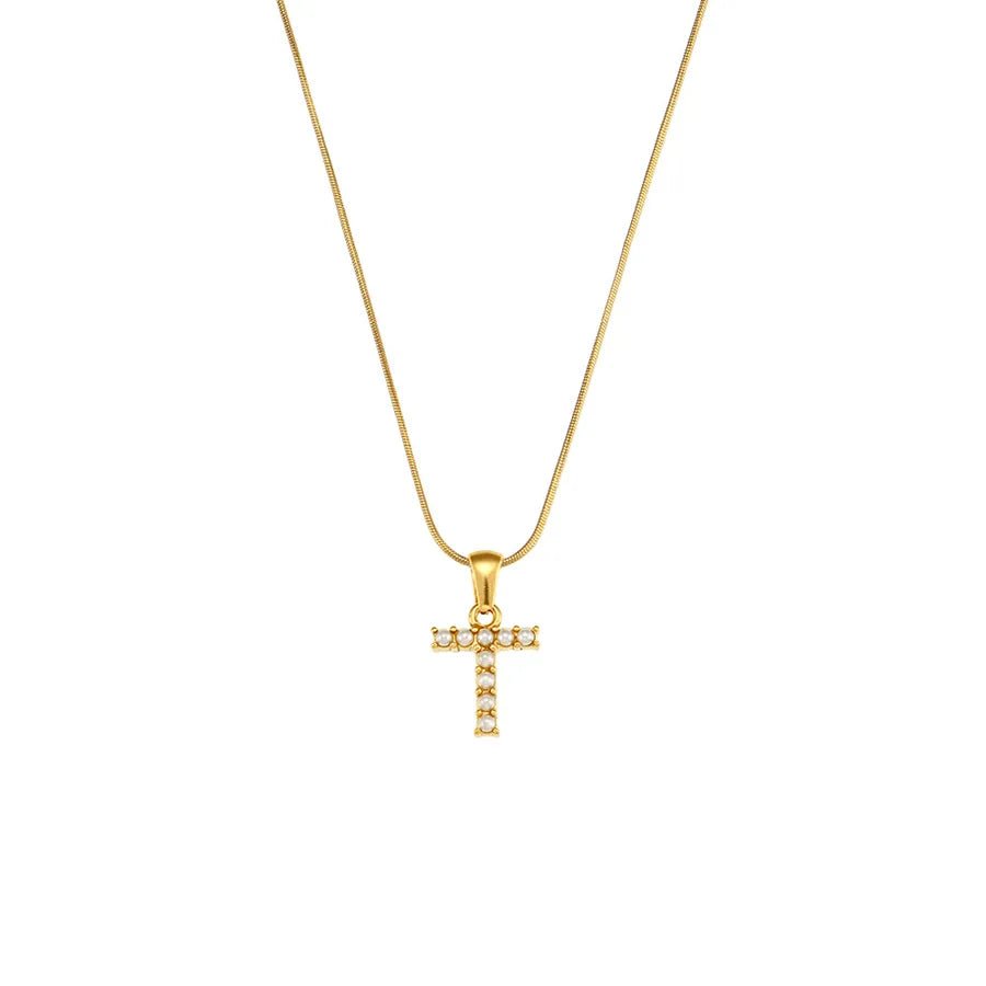 Collar Letra Perlas - Lovia
