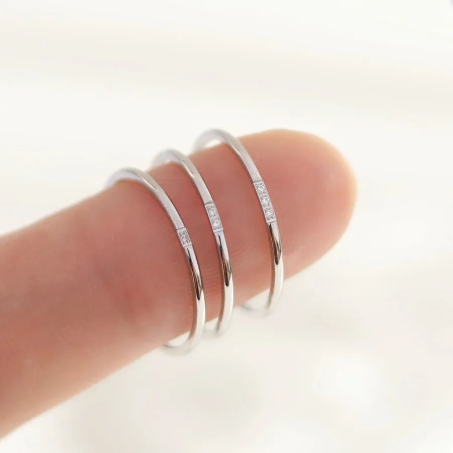 Anillo Circón Minimalista - Lovia