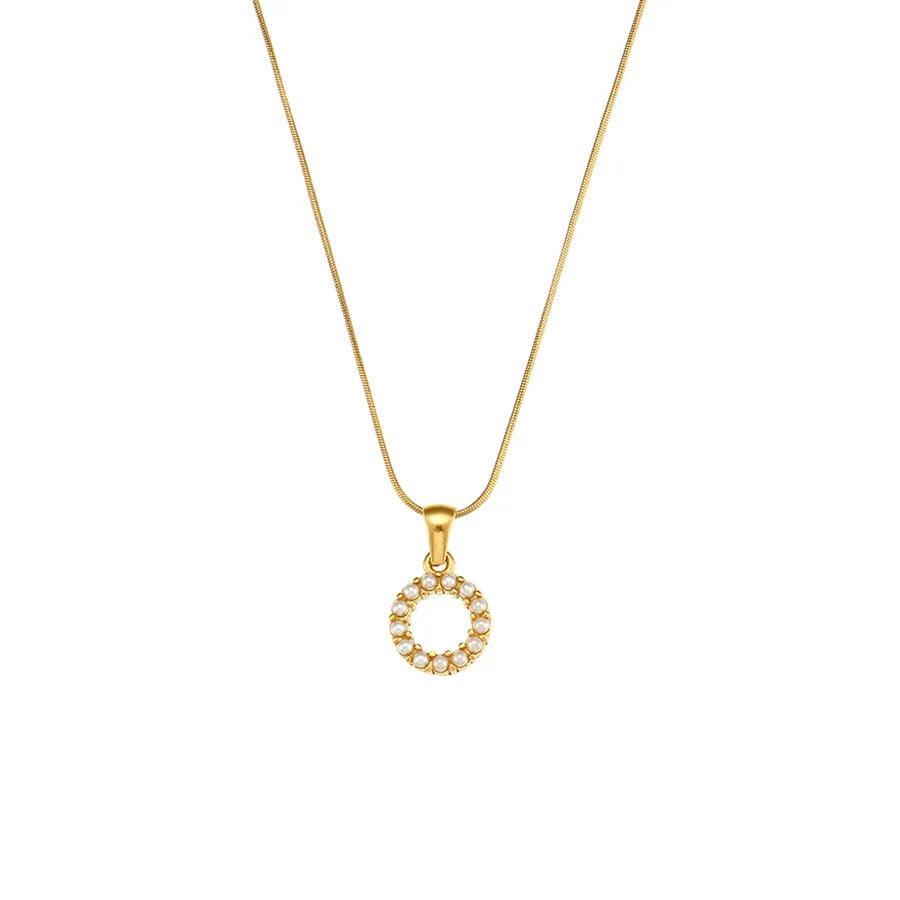 Collar Letra Perlas - Lovia