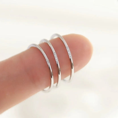 Anillo Circón Minimalista