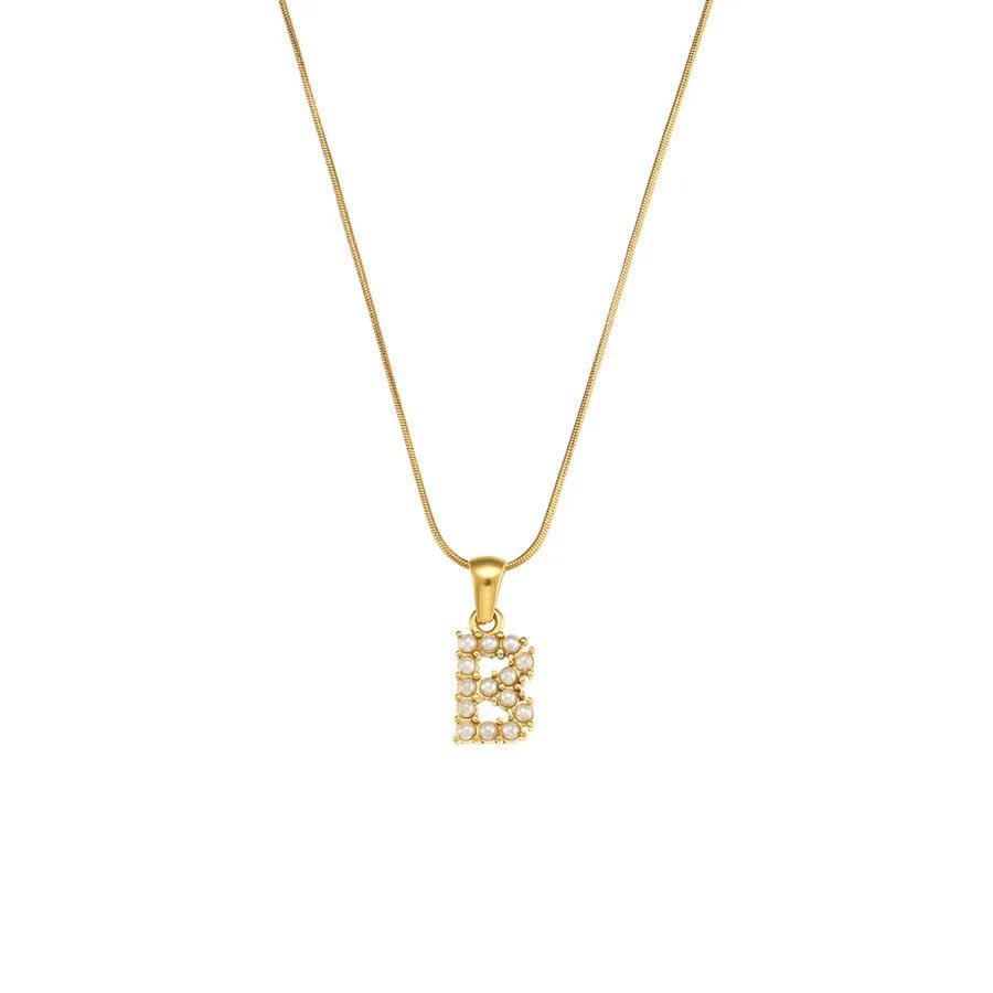 Collar Letra Perlas - Lovia
