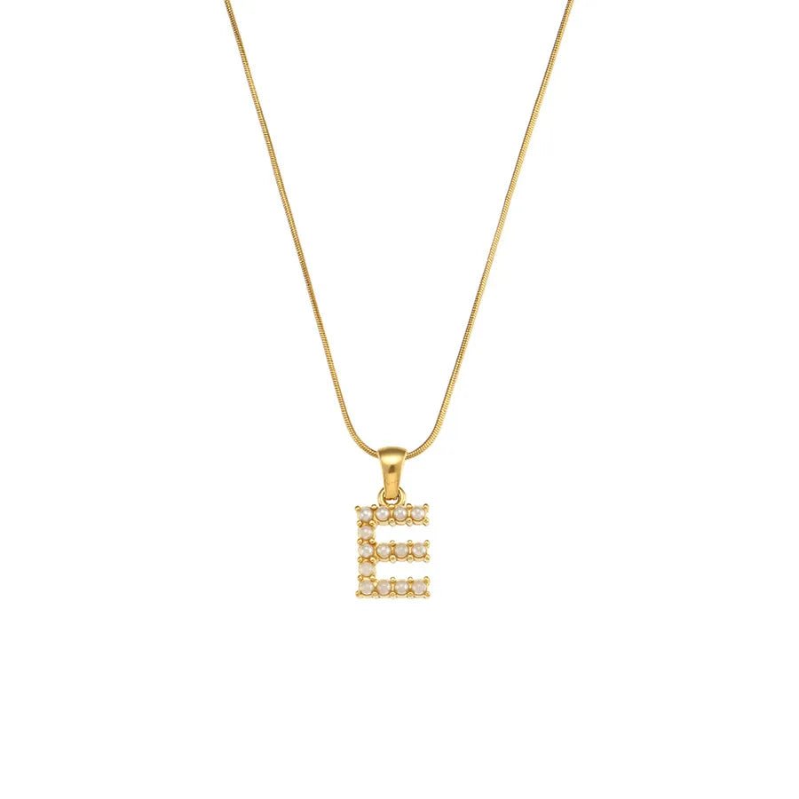 Collar Letra Perlas - Lovia